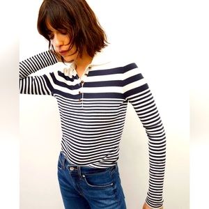 NWT Veronica beard Raj striped polo! Size small